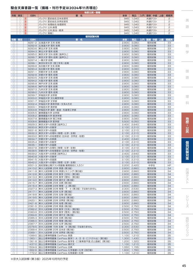 パックV共テ実践問題 国数IAIIBC英LR化生公共政経情報 パックV共テ実践問題 国数IAIIBC英LR化生公共政経情報 - メルカリ